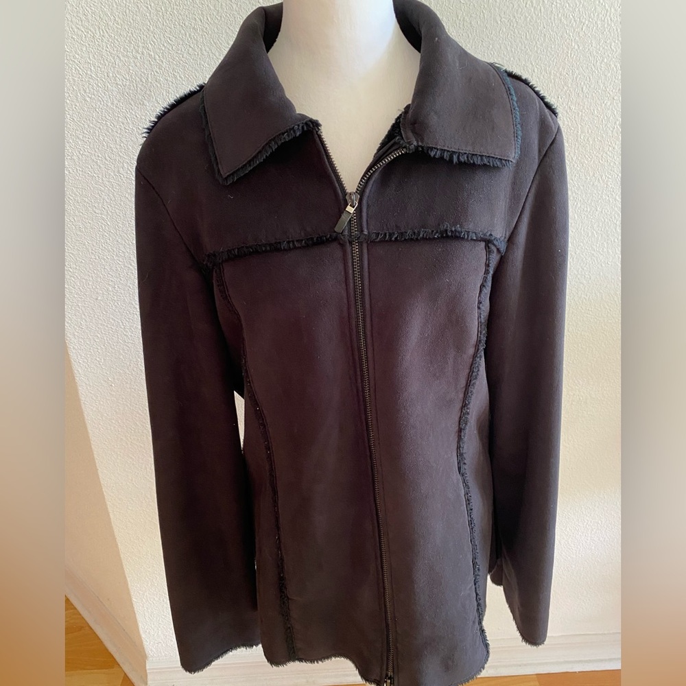 Black fleece lined jacket
